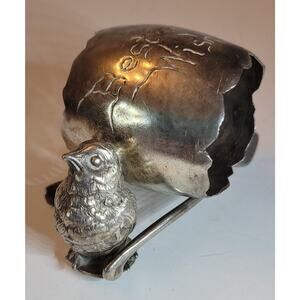 Derby Silver Company Chick and Wishbone Napkin Ring, Victorian Silverplate